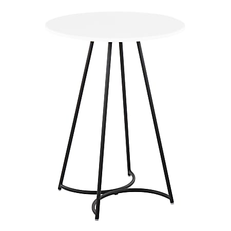 LumiSource Cece Contemporary/Glam Counter Table, 36" x 27", Black/White