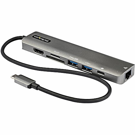 StarTech.com Docking Station - for Notebook/Tablet/Workstation/Monitor - 100 W - USB 3.2 Gen 1 (3.1 Gen 1) Type-A - 1 Displays Supported - 4K - 3840 x 2160, 3440 x 1440 - 2 x USB Type-A Ports - USB Type-A - 1 x USB Type-C Ports - USB Type-C