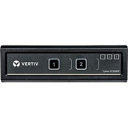Avocent Vertiv Cybex SC900 Secure Desktop KVM | 2 Port Dual-Head | DP in/DP out - 4K UHD | NIAP PP 3.0 Compliant | Audio/USB | Secure Isolated Channels | 3-Year Full Coverage Factory Warranty - Optional Extended Warranty Available