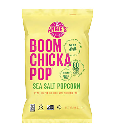 Angie&#x27;s BOOMCHICKAPOP Popcorn - Non-GMO, Gluten-free - Sea