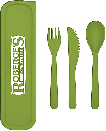 Custom On The Go Wheat Utensil Set, Assorted Colors