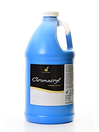 Chroma Chromacryl Students' Acrylic Paint, 0.5 Gallon, Cobalt Blue