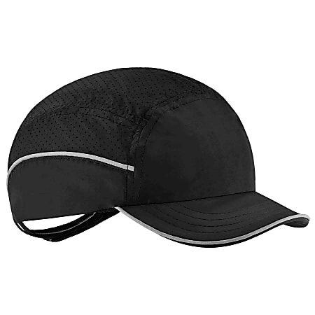 Ergodyne Skullerz 8955 Lightweight Bump Cap Hat, Short Brim, Black