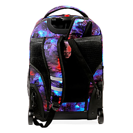 Rolling backpack cheap galaxy