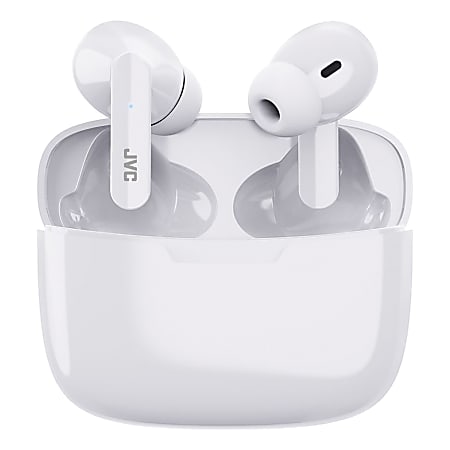JVC® Ultra-Compact IE True Wireless Bluetooth® Earbuds With Charging Case, Coconut White, HAD5TW