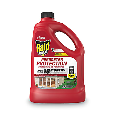 Raid Max Bug Barrier, Refill, 128 Oz, Pack Of 4 Bottles