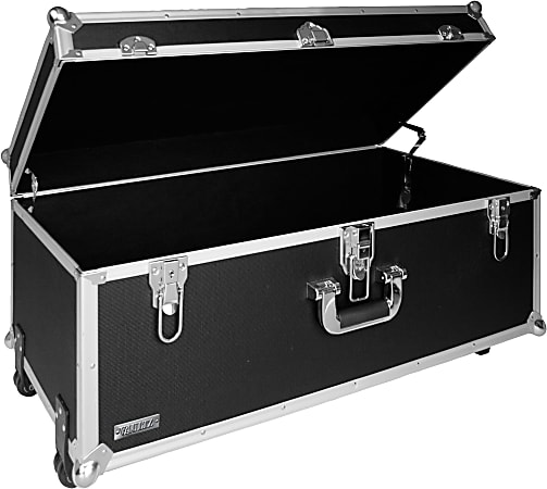 Vaultz XL Storage Chest, 14-1/4”H x 16-1/4”W x 30-3/4”D, Black