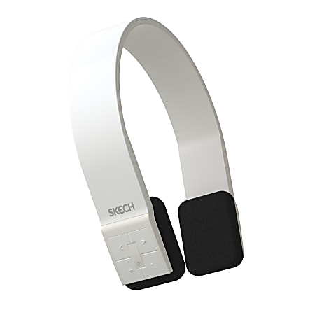Skech Bluetooth® Wireless Over-The-Ear Headphones, White