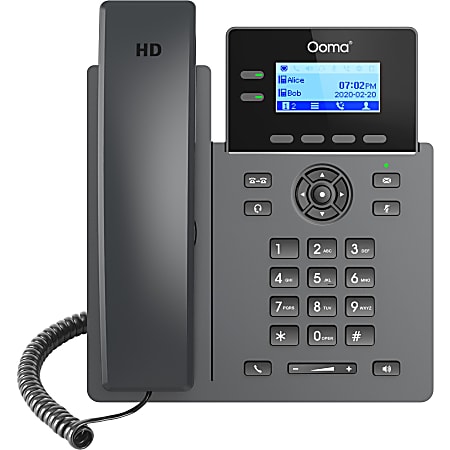 Ooma 2602 IP Corded 2-Line Phone, OOMA2602