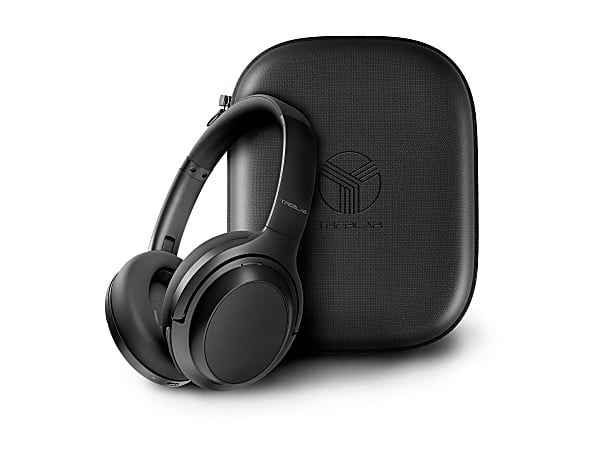 TREBLAB Z7-Pro - Headphones with mic - full size - Bluetooth - wireless, wired - active noise canceling - 3.5 mm jack - black