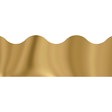 Trend solid-colored Terrific Trimmers - Reusable, Precut - 2.25" Width x 390" Length - Gold - 12 / Pack