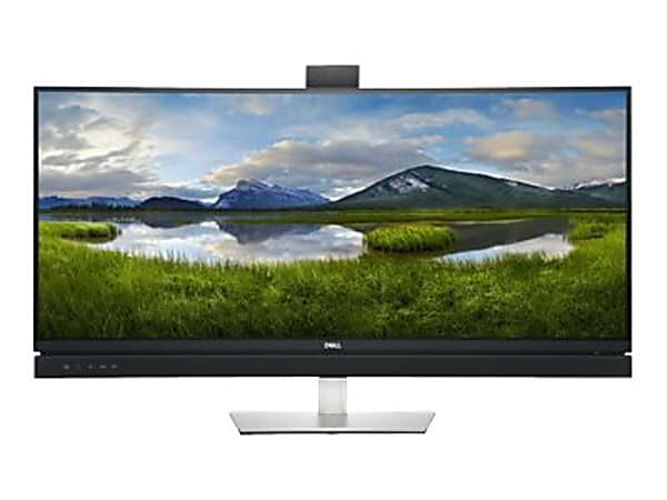 Dell™ C3422WE 34.1" Webcam WQHD Curved Screen Edge WLED LCD Monitor, Platinum Silver