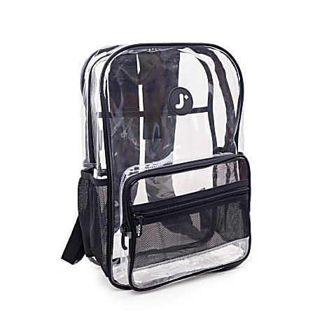 Clear laptop backpack top