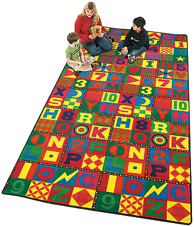 Flagship Carpets Printed Rug, 12'H x 15'W, Floors That Teach