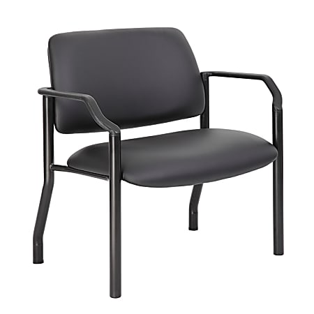 Boss Office Products Mid-Back Guest Chair, Black