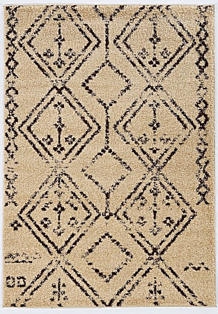 Linon Bijou Area Rug, 5' x 7', Ali Camel/Brown