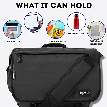 J world thomas top laptop messenger bag