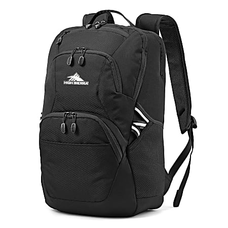 High Sierra Swoop Laptop Backpack With 17" Laptop Pocket, Black, 1303601041