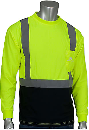 Custom Safety Reflective Long Sleeve T-Shirts, Set Of 12 Shirts