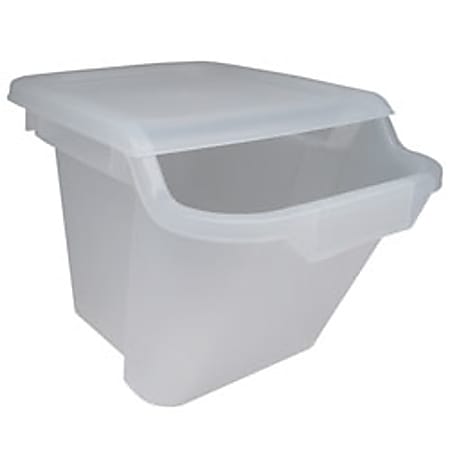 Office Depot® Brand Stackable Recycling Bin, 4.6 Gallons, 12"H x 12 5/16"W x 17 1/2"D