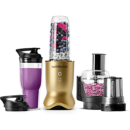 Nutribullet Ultra Plus+ 3-1 Compact Kitchen System, 32 Oz, Brass, Total Qty 1