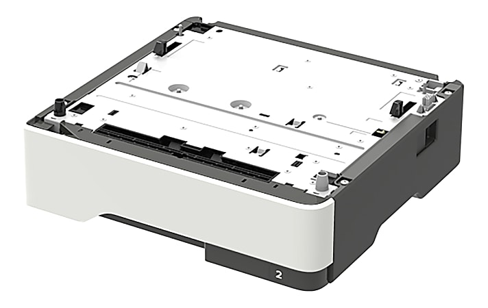 Lexmark 550-Sheet Tray - Plain Paper, Transparency, Label, Card Stock, Label Guide - A4 8.30" x 11.70" , A5 5.80" x 8.30" , Executive 10.50" x 7.25" , Folio 8.27" x 13" , JIS B5, Letter 8.50" x 11" , Legal 8.50" , Oficio, Statement 8.50" x 5.50"