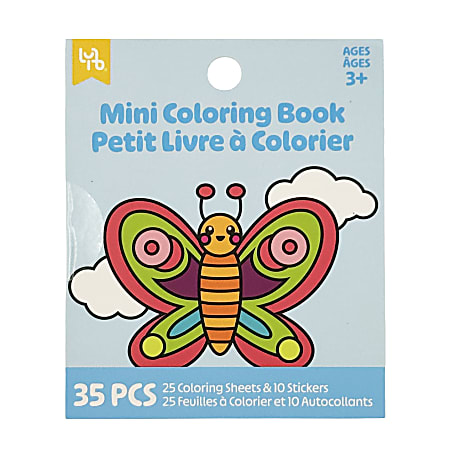 Little Yellow Bicycle&reg; Mini Coloring Book, Butterfly