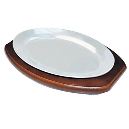 Winco Platter Underliner, 12", Brown