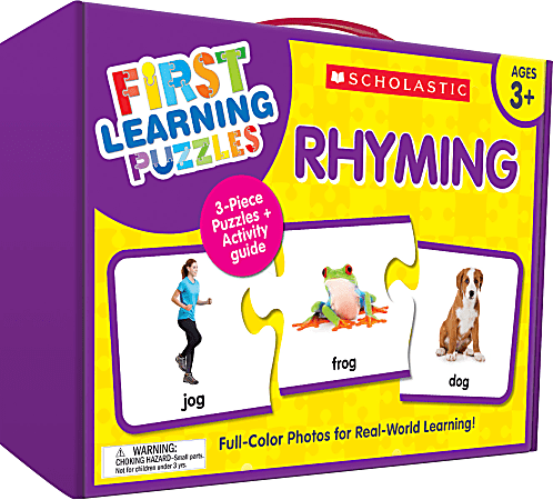 Scholastic First Learning Rhyming Puzzles, Pre-K, Pack Of