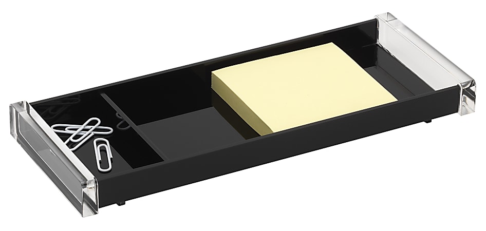 Realspace® Black Acrylic Paper Clip Tray