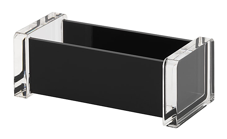 Realspace Black Acrylic Desk Organizer - Office Depot