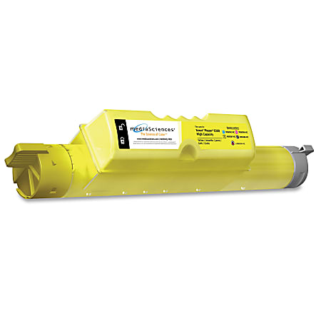 Media Sciences® MS636YHC (Xerox 106R01220) High-Yield Yellow Toner Cartridge