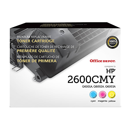 Office Depot® Remanufactured Cyan; Magenta; Yellow Toner Cartridge Replacement For HP 124A, Pack Of 3, OD124ACMY