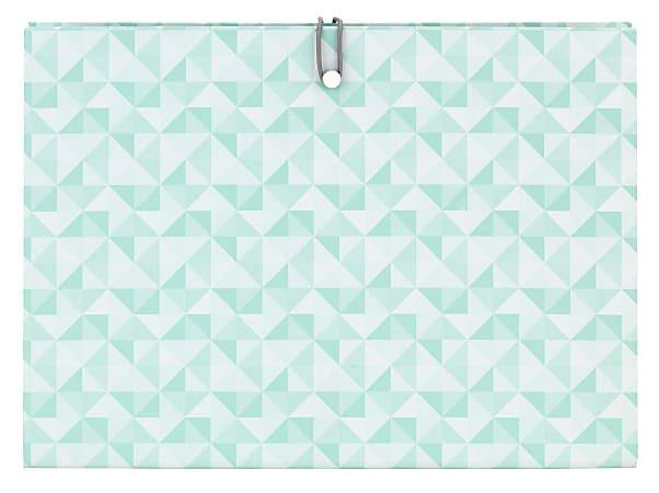 Office Depot® Brand Paper Expanding File Folder, 6 Pocket, Expansion 5-1/2", 8 1/2" x 11", Letter, Green, Pack of 1