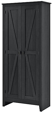Ameriwood™ Home Farmington 31 1/2" Wide Storage Cabinet, 4 Shelves, Black Oak