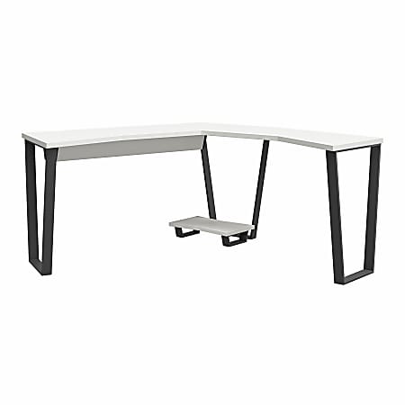 Ameriwood™ Home NTense Genesis 72"W L-Shaped Gaming Computer Desk, White