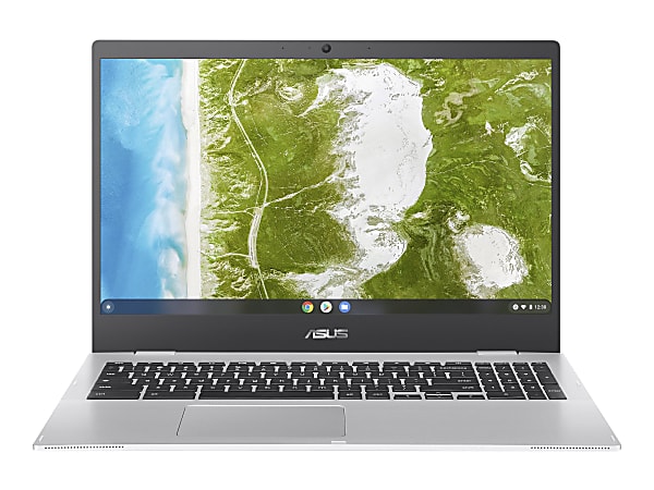 Asus Laptop CX1500 Laptop, 15.6" Screen, Intel® Celeron N4500, 4GB Memory, 64GB Flash Drive, Transparent Silver, Chrome OS