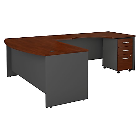 Bow front l shaped office hot sale desk