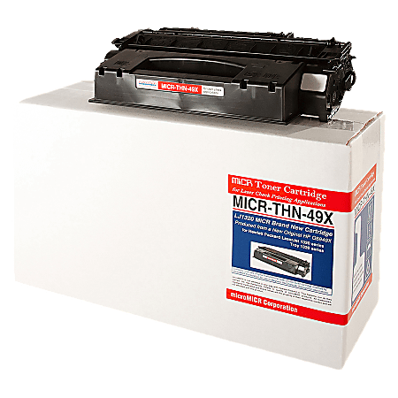 MicroMICR Remanufactured High-Yield Black MICR Toner Cartridge Replacement For HP 49X, Q5949X, THN-49X
