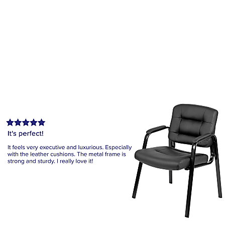 Flash Fundamentals Executive Reception Chair with Metal Frame main image 1