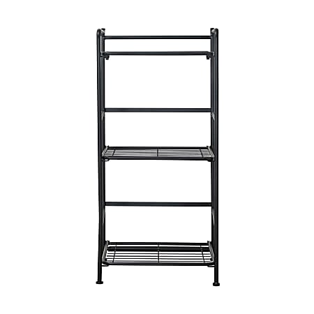 Flipshelf 3-Shelf Narrow Shelf, Black