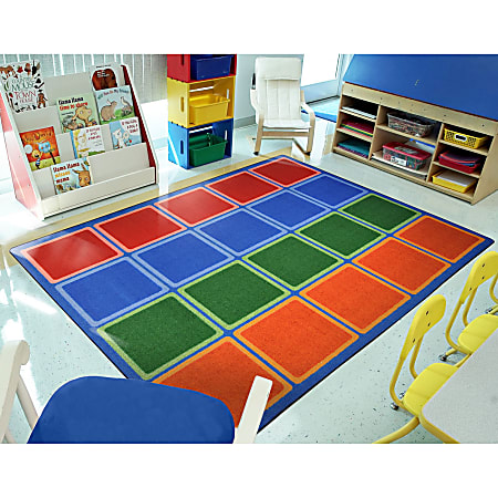 Joy Carpets® Kids&#x27; Essentials Rectangle Area Rug, Blocks