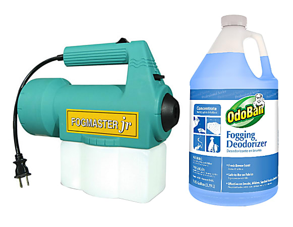 OdoBan Fogmaster Jr. Electric Handheld Fogger & Fogging Deodorizer, Fresh Scent, 128 Oz