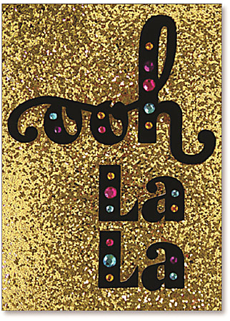 Viabella Friendship Greeting Card With Envelope, Ooh La La, 5" x 7"