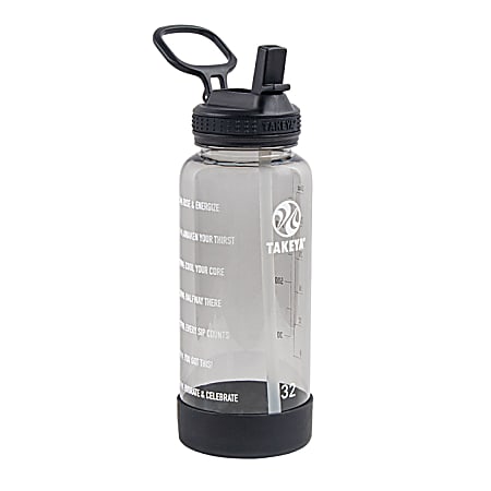 Takeya Tritan Spout Water Bottles 18 Oz Breezy BlueStormy Black Set Of 2  Bottles - Office Depot