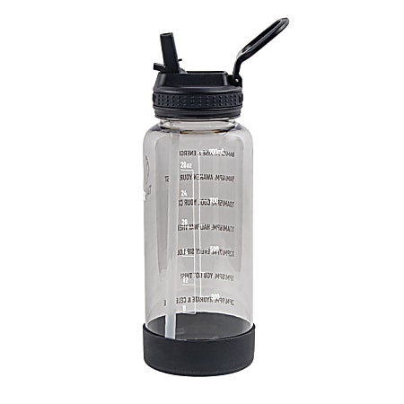 Takeya Tritan Wasserflasche 1,2 L – Auslaufsicher, Spülmaschinenfest, Mit Auslaufdeckel, Transparent