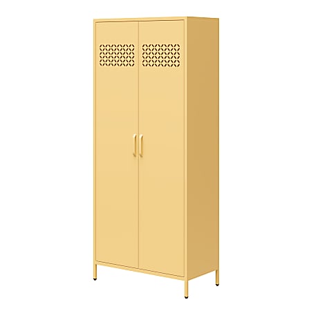 Ameriwood Home Mr. Kate Annie 32 W Tall Metal 2 Door Cabinet Sunny
