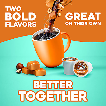 The Original Donut Shop Duos Nutty Caramel Keurig Single Serve K