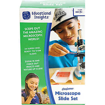Educational Insights GeoSafari Microscope Slide Set - Theme/Subject: Learning - Skill Learning: Science, Insect, Anatomy, Scientific Terminologies - 7-12 Year - Multi