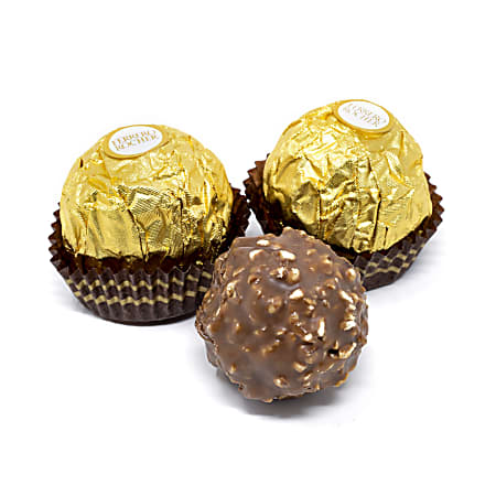 Ferrero Rocher Fine Hazelnut Chocolates 1.3 Oz Pack Of 12 Chocolates -  Office Depot